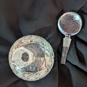 crystal pinwheel perfume bottle